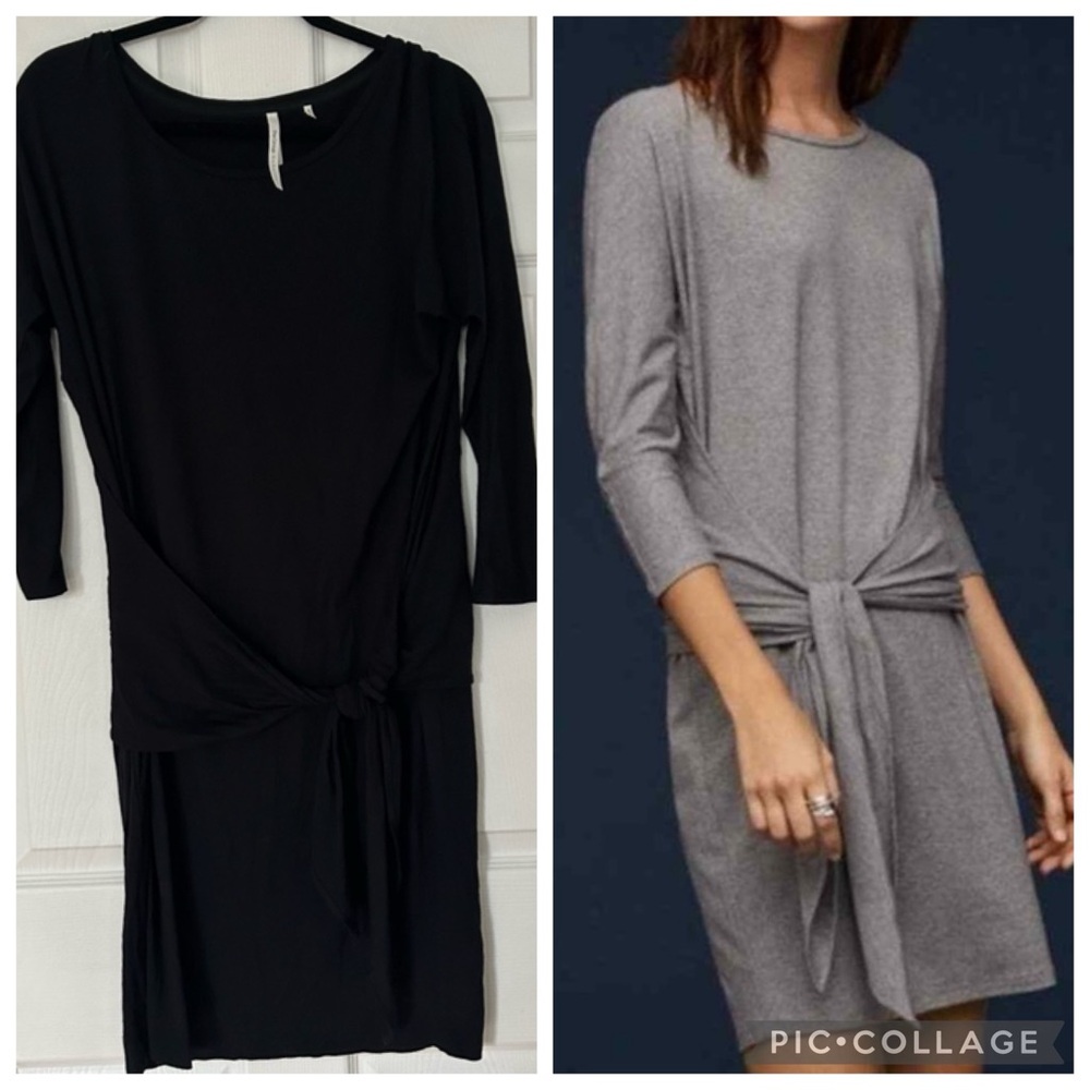 Aritzia Babaton Friedan Knit Dress Black Size S